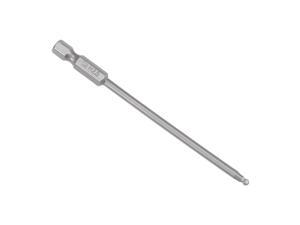 Ball End Hex Bits 1/4 Inch Hex Shank 100mm Length Magnetic 2.5MM Head Screwdriver S2 Screw Driver Bit