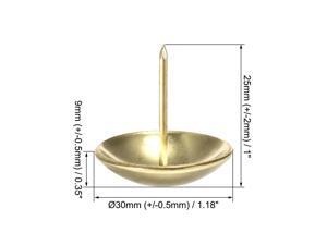 Upholstery Nails Tacks 30mm Dia 30mm Height Round Thumb Push Pins Gold Tone 30 Pcs Upholstery Nails Tacks 30mm Dia 30mm Height Round Thumb Push Pins Gold Tone 30 Pcs