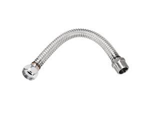 Corrugated Stainless Steel Flexible Water Line 11.8inch Long G3/4 Male to Female Threaded Connector Corrugated Stainless Steel Flexible Water Line 11.8inch Long G3/4 Male to Female Threaded Connector