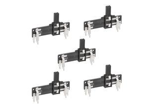5pcs Fader Variable Resistors Mixer 40mm Straight Slide Potentiometer B50K Ohm Linear Double Potentiometers for Dimming Tuning 5pcs Fader Variable Resistors Mixer 40mm Straight Slide Potentiometer B50K Ohm Linear Double Potentiometers for Dimming Tuning