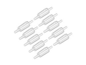 Aquarium Air Pump Check Valves White Clear Plastic One Way Non-Return Check Valve for Fish Tank 10Pcs Aquarium Air Pump Check Valves White Clear Plastic One Way Non-Return Check Valve for Fish Tank 10Pcs
