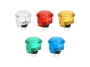 Details about   30mm Mounting Momentary Game Push Button Round for Video Games Red 6pcs 