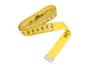 Cloth Tape Measure for Body 300cm 120 Inch Metric Inch Measuring Tape Soft Dual Sided for Tailor Sewing Yellow