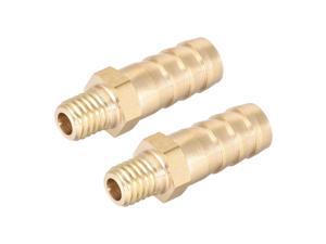 Brass Fitting Connector Metric M10x1.25 Male to Barb Hose ID 10mm 4pcs 