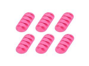 6Pcs Cable Organizer Pink Cable Ties Electronics Computer Mouse Charging USB Cable Holder Self Adhesive Cord Holders 6Pcs Cable Organizer Pink Cable Ties Electronics Computer Mouse Charging USB Cable Holder Self Adhesive Cord Holders