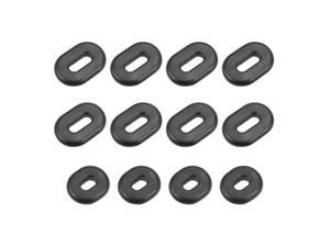 Side Cover Grommet Single Side Rubber Oval Washer for Motorcycle 6Set