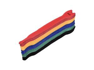 Reusable Cable Ties,6 Inch Hook and Loop Cord Wrap,5 Color Cable Organizer 10pcs Reusable Cable Ties,6 Inch Hook and Loop Cord Wrap,5 Color Cable Organizer 10pcs