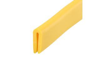 Edge Trim U Seal Yellow PVC Plastic U Channel Edge Protector Fits 1/256'' - 3/64' Edge 10 Feet Length Edge Trim U Seal Yellow PVC Plastic U Channel Edge Protector Fits 1/256'' - 3/64' Edge 10 Feet Length