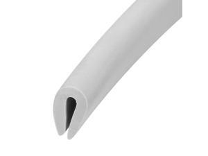 Edge Trim U Seal Grey PVC Plastic U Channel Edge Protector Fits 1/64'' - 1/16'' Edge 20 Feet Length Edge Trim U Seal Grey PVC Plastic U Channel Edge Protector Fits 1/64'' - 1/16'' Edge 20 Feet Length