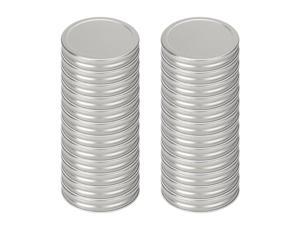 24 Pcs Iron Mason Jar Lid for Regular Mouth Mason Canning Jars Cup Silver Tone 24 Pcs Iron Mason Jar Lid for Regular Mouth Mason Canning Jars Cup Silver Tone
