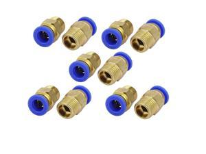 10pcs 1/4BSP Male Thread 8mm Push in Joint Pneumatic Quick Coupler Fitting
