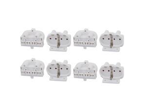 8Pcs 2G11-F446 AC 500V 2A H Light Socket Base Fluorescent PL Tube Lamp Holder 8Pcs 2G11-F446 AC 500V 2A H Light Socket Base Fluorescent PL Tube Lamp Holder