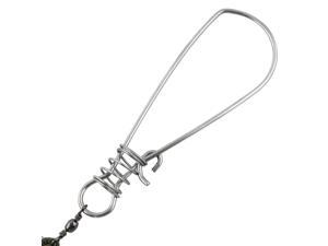 Stainless Steel Fishing Catch Stringer Lock Angling Snap Hook Line Tackle Carabiner