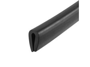 Edge Trim U Seal Black PVC Plastic U Channel Edge Protector Fits 1/16'' - 3/32'' Edge 10 Feet Length Edge Trim U Seal Black PVC Plastic U Channel Edge Protector Fits 1/16'' - 3/32'' Edge 10 Feet Length