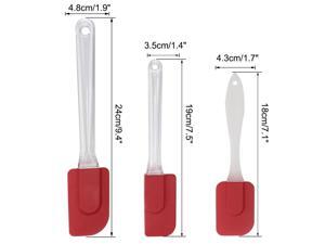 3pcs Flexible Silicone Spatula Set Heat Resistant Non Stick Cooking Red 3pcs Flexible Silicone Spatula Set Heat Resistant Non Stick Cooking Red