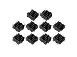 Aluminum Heatsink Cooler Circuit Board Cooling Fin Black 9mmx9mmx5mm 10Pcs for Led Semiconductor Integrated Circuit Device Aluminum Heatsink Cooler Circuit Board Cooling Fin Black 9mmx9mmx5mm 10Pcs for Led Semiconductor Integrated Circuit Device