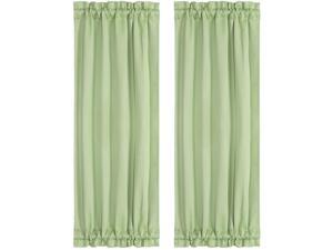 Thermal Insulated French Door Curtain Side Panels - Blackout Curtains Drape 25x72 Inch Room Darkening for Glass Doors 2 Panels Green Thermal Insulated French Door Curtain Side Panels - Blackout Curtains Drape 25x72 Inch Room Darkening for Glass Doors 2 Panels Green