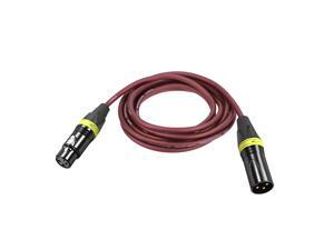 XLR Male to XLR Female Cable Line for Microphone Video Camera Sound Card Mixer Yellow Black XLR Brown Line 3 Meter 9.84ft