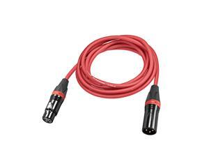 XLR Male to XLR Female Cable Line for Microphone Video Camera Sound Card Mixer Red Black XLR Red Line 3 Meter 9.84ft