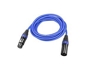 XLR Male to XLR Female Cable Line for Microphone Video Camera Sound Card Mixer Blue  Black XLR Blue Line 5M 16.4ft