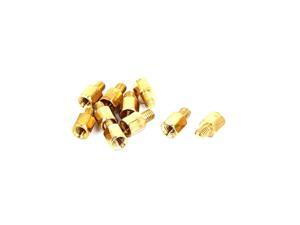 M3x5mm+4mm Male to Female Thread 0.5mm Pitch Brass Hex Standoff Spacer 10Pcs M3x5mm+4mm Male to Female Thread 0.5mm Pitch Brass Hex Standoff Spacer 10Pcs