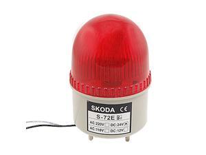 Global Bargains Red Flash Siren Alarm Warn Industrial Signal Tower Light 90dB DC24V Global Bargains Red Flash Siren Alarm Warn Industrial Signal Tower Light 90dB DC24V