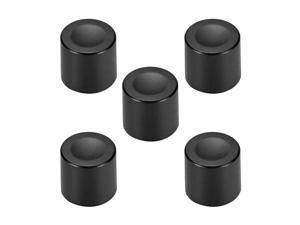 5pcs,Potentiometer Control Knobs For Electric Guitar Acrylic Volume Tone Knobs Black D type 6mm