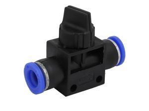 Straight Push in Pneumatic Air Quick Fittings Connector Black for 8mm Tube Hose