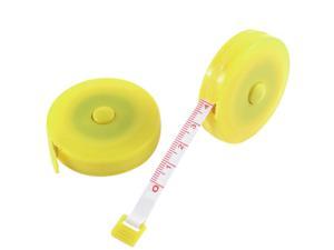 2Pcs Retractable Body Measuring Ruler Sewing Cloth Tailor Tape Measure Soft 60" 