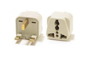 Universal Grounded Travel Plug Adapter For UK/England, Ireland, Iraq (Type G) Universal Grounded Travel Plug Adapter For UK/England, Ireland, Iraq (Type G)