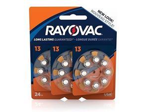 Rayovac Size 13 No Mercury Zinc Air Hearing Aid Batteries - 6 batteries