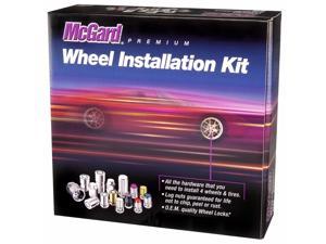 McGard 84558 Chrome/Black Cone Seat Wheel Installation Kit; 5 Lug (M12 x 1.5)