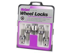 Set of 4 M14 x 1.5 Thread Size McGard 28018 Chrome Bolt Style Radius Seat Bolt Locks