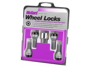 McGard 27178 Chrome/Black Bolt Style Cone Seat Wheel Lock Set (M12 x 1.5)