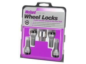 McGard 27326 Chrome/Black Bolt Style Cone Seat Wheel Lock Set (M14 x 1.25)