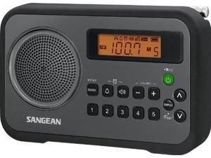 Sangean DT-200X FM-Stereo/AM Digital Tuning Pocket Radio Black & PR-D7 BK AM/FM Digital Rechargeable Portable Radio Black PR-D7BK
