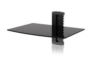 Ematic Tempered Glass Shelf Wall Mount Kit for Entertainment System Components Ematic Tempered Glass Shelf Wall Mount Kit for Entertainment System Components