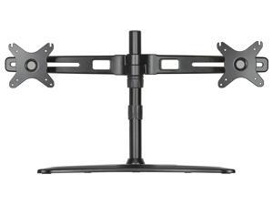 DoubleSight Dual Monitor Easy Stand, Universal Vesa Mount, Free Standing, Fully Adjustable Height, Tilt, Pivot, accomodates up to 27" LED LCD Monitors, VESA Bracket 75mm & 100mm, (Model: DS-227STN) DoubleSight Dual Monitor Easy Stand, Universal Vesa Mount, Free Standing, Fully Adjustable Height, Tilt, Pivot, accomodates up to 27" LED LCD Monitors, VESA Bracket 75mm & 100mm, (Model: DS-227STN)