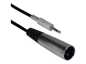 QVS XLRSM-06 6Ft Xlr Male To 3.5Mm Male Balenced Audio Cable QVS XLRSM-06 6Ft Xlr Male To 3.5Mm Male Balenced Audio Cable