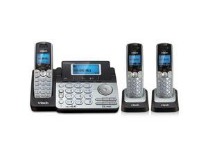 VTech DS6151 + (2) DS6101 Cordless Phone System Expandable Up To 12 Handsets