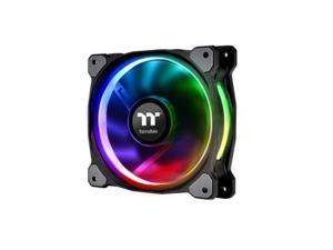 Thermaltake Riing Plus 12 LED RGB Radiator Fan TT Premium Edition (3 Fan Pack) - 3 x 120 mm - 1500 rpm - 3 x 48.3 CFM - 24.7 dB(A) Noise - Hydraulic Bearing - 9-pin USB 2.0 - RGB LED - 4.6 Year Life