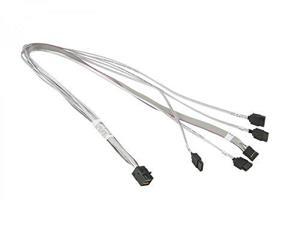 Supermicro CBL-SAST-0631 55cm Cross-over Mini SAS HD to 4x SATA Cable w/ SB Supermicro CBL-SAST-0631 55cm Cross-over Mini SAS HD to 4x SATA Cable w/ SB