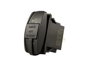 Dual USB Charger, Rocker Switch Mount Dual USB Charger, Rocker Switch Mount