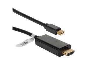 QVS MDPH-10BK 10ft Mini DisplayPort/Thunderbolt to HDMI Digital Video Black Cable QVS MDPH-10BK 10ft Mini DisplayPort/Thunderbolt to HDMI Digital Video Black Cable