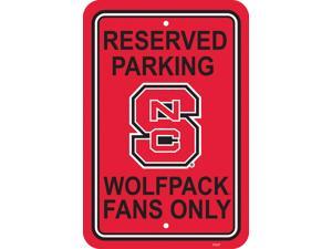 Fremont Die 50248 12'' X 18'' Plastic Parking Sign - N. Carolina State Wolfpack Fremont Die 50248 12'' X 18'' Plastic Parking Sign - N. Carolina State Wolfpack
