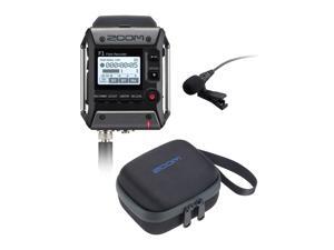 Zoom F1 Field Recorder with Lavalier Microphone and Zoom CBF-1LP Carrying Bag Zoom F1 Field Recorder with Lavalier Microphone and Zoom CBF-1LP Carrying Bag