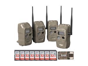 Cuddeback CuddeLink J Series 20MP Trail Camera (4pk) with 8 SD Cards and Reader. Cuddeback CuddeLink J Series 20MP Trail Camera (4pk) with 8 SD Cards and Reader.
