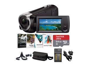 Sony Handycam 1080p Full HD Camcorder with Exmor R CMOS Sensor (Black) Bundle