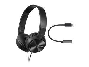 Sony MDRZX110NC Noise Cancelling Headphones and Lightning to 3.5mm Audio Adapter Sony MDRZX110NC Noise Cancelling Headphones and Lightning to 3.5mm Audio Adapter