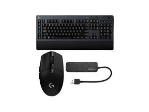 Logitech G613 Lightspeed Wireless Gaming Keyboard with G305 Mouse and USB Hub